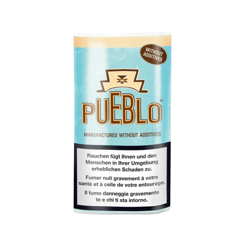 Pueblo Blue Drehtabak – ohne Zusatzstoffe, 10 Beutel à 25g