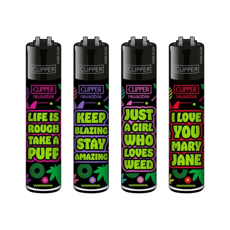 Clipper Feuerzeug Weed Statements #8