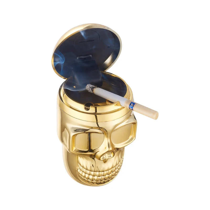 Champ Auto Aschenbecher Metallic Skull – LED, Display 6 Stück