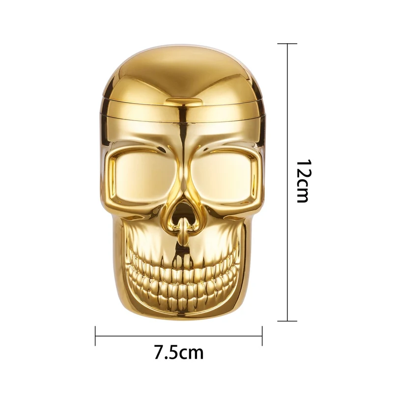 Champ Auto Aschenbecher Metallic Skull – LED, Display 6 Stück
