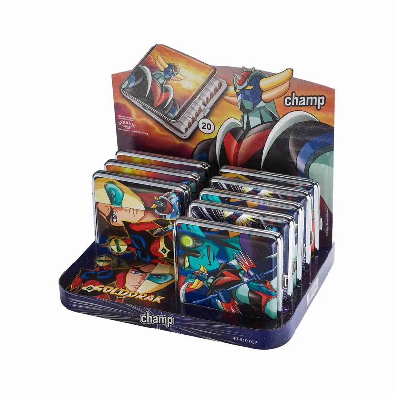Champ Zigarettenetui Goldorak – 20er Metall, Display 8 Stück