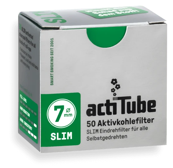 actiTube Aktivkohlefilter - Slim (10 x 50 Stk.)