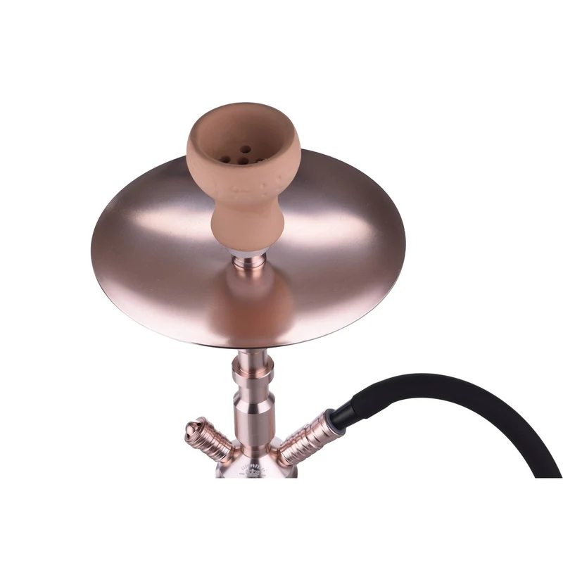 Al Malik Shisha Aghbala Kristall Rosengold – Wasserpfeife 53cm