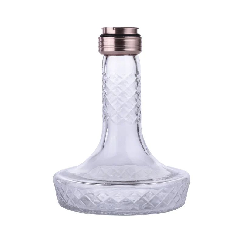 Al Malik Shisha Aghbala Kristall Rosengold – Wasserpfeife 53cm