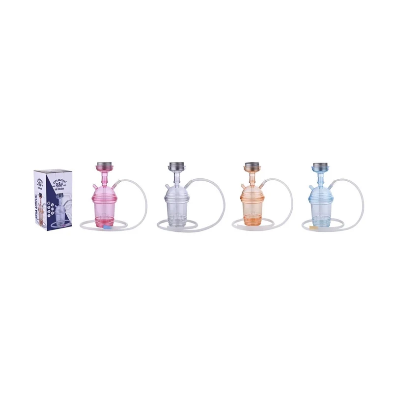 Al Malik Shisha Akka Acryl – 4er Set, 23cm, 4 Farben