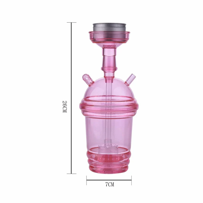 Al Malik Shisha Akka Acryl – 4er Set, 23cm, 4 Farben