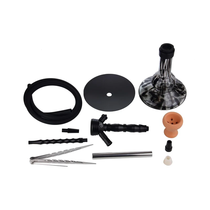 Al Malik Shisha Er-Rich Black – Wasserpfeife 55cm