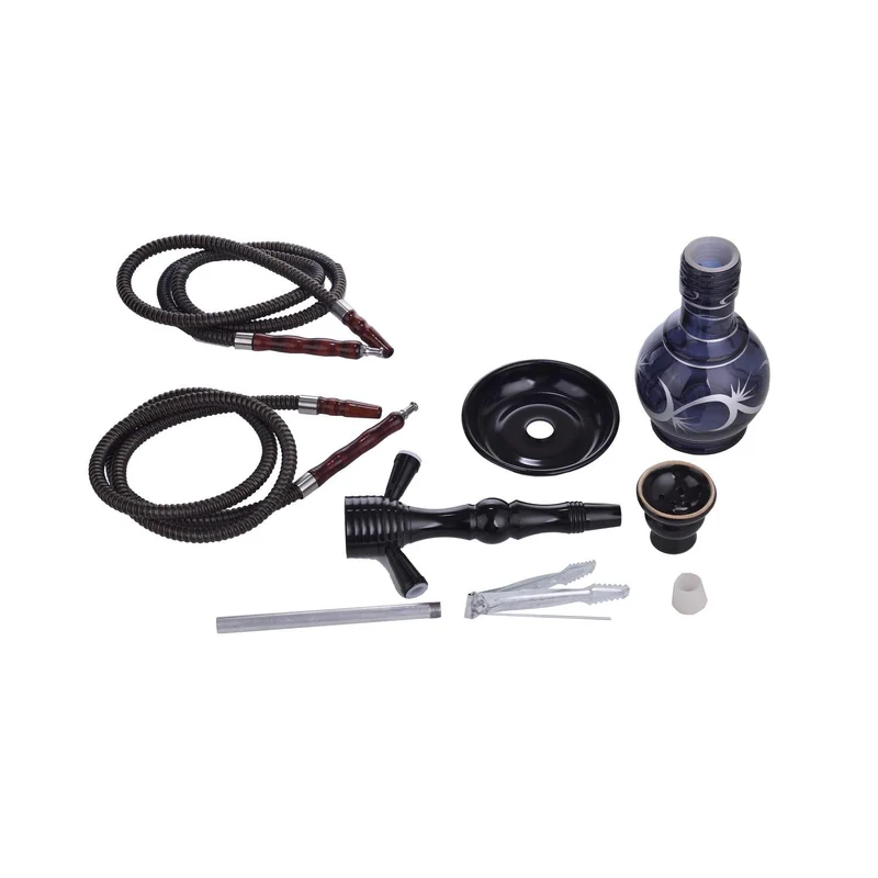 Al Malik Shisha Inzegan Black – Wasserpfeife 45cm