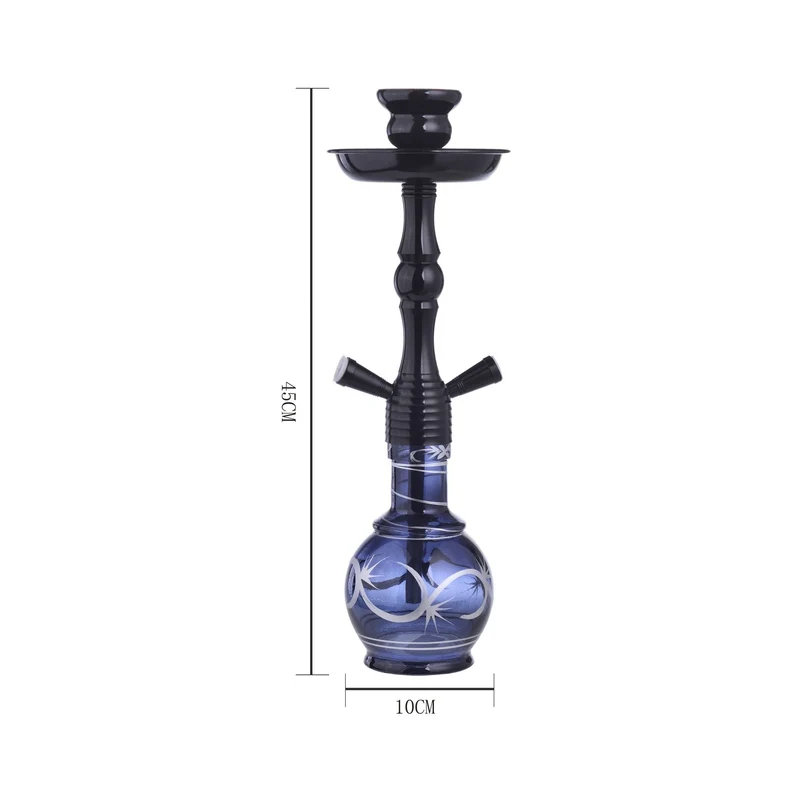 Al Malik Shisha Inzegan Black – Wasserpfeife 45cm