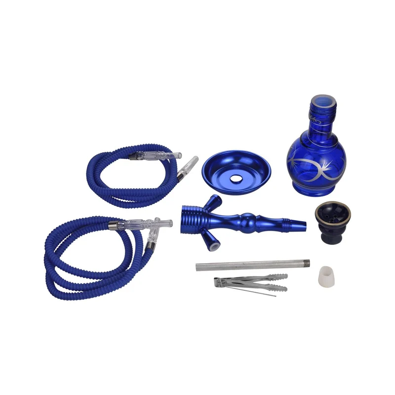 Al Malik Shisha Inzegan Blue – Wasserpfeife 45cm