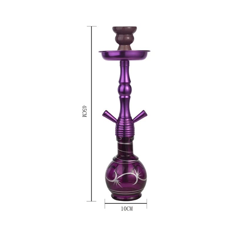 Al Malik Shisha Inzegan Purple – Wasserpfeife 45cm