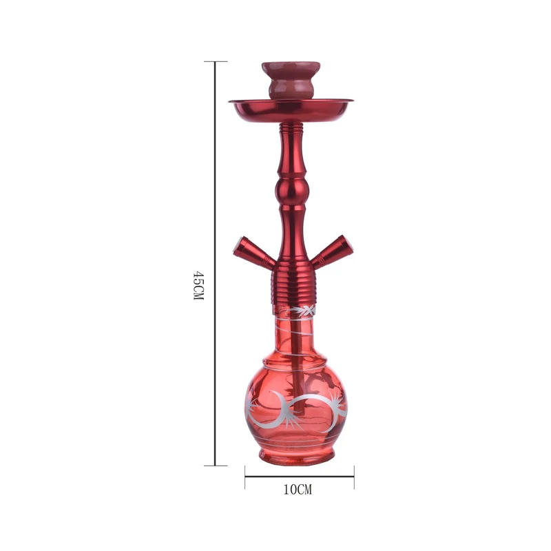 Al Malik Shisha Inzegan Red – Wasserpfeife 45cm