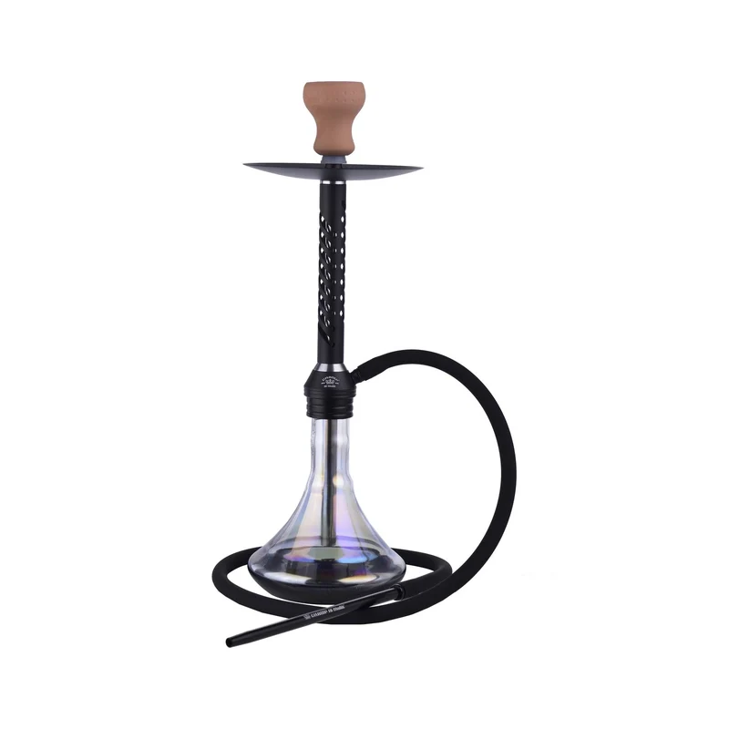 Al Malik Shisha Jorf Perlmutt Black – Wasserpfeife 57cm