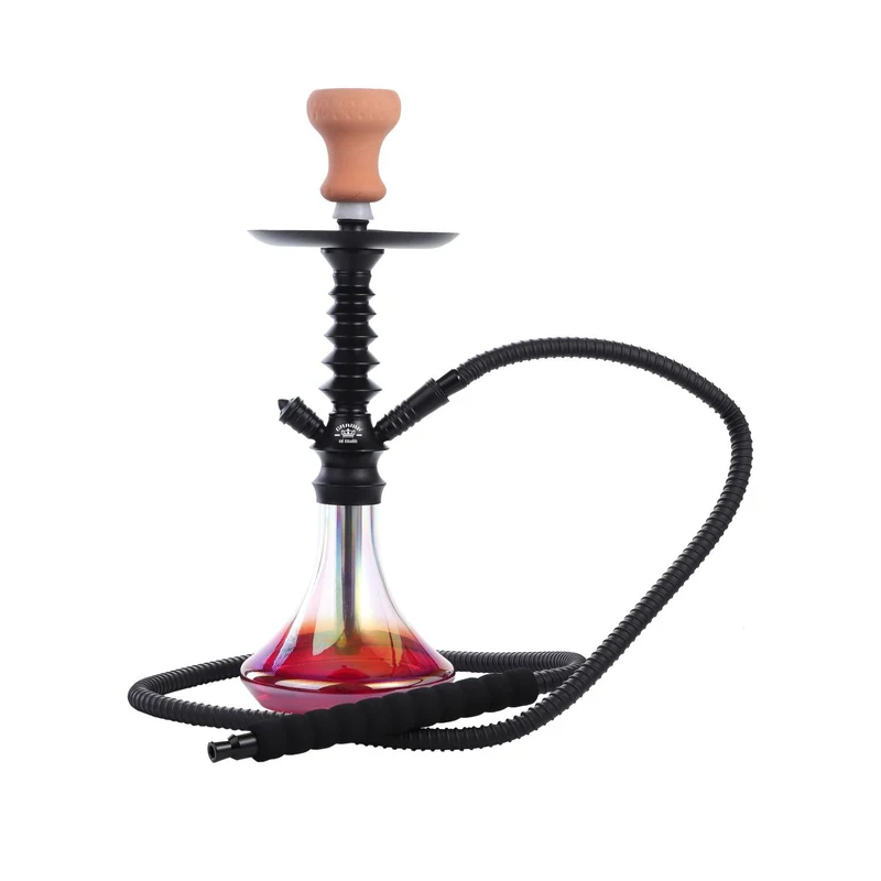 Al Malik Shisha Tiznit Perlmutt Rot – Wasserpfeife, 450 mm