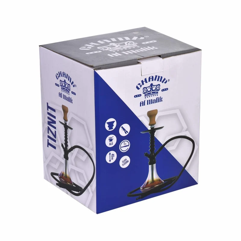 Al Malik Shisha Tiznit Perlmutt Rot – Wasserpfeife, 450 mm