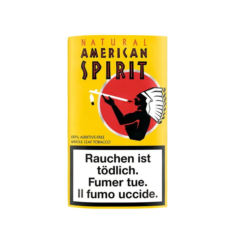 American Spirit Yellow – Drehtabak ohne Zusatzstoffe, 5x25 g