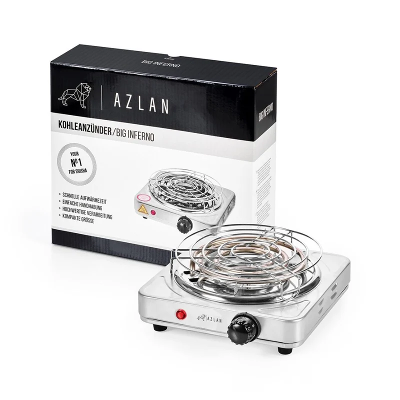 Azlan Big Inferno – Shisha Kohleanzünder elektrisch, 1000 W