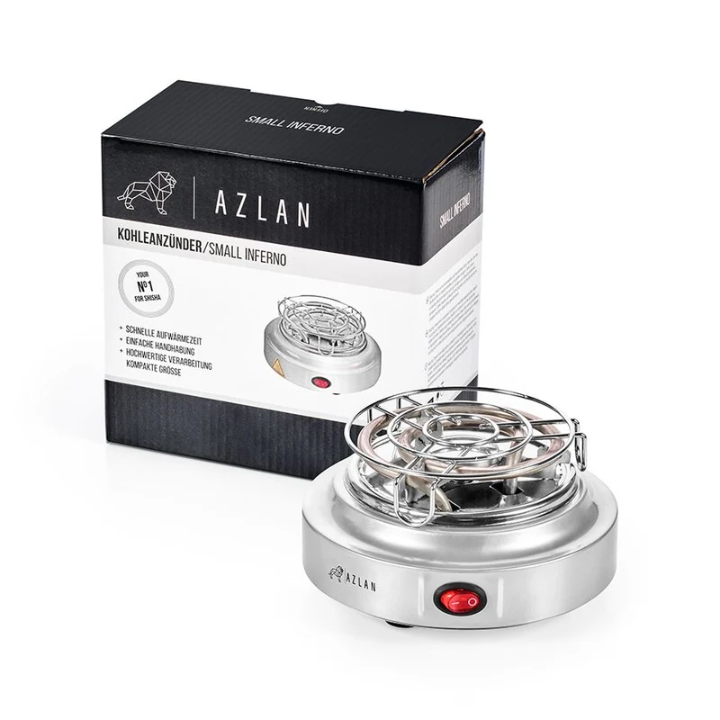 Azlan Small Inferno – Shisha Kohleanzünder elektrisch, 500 W