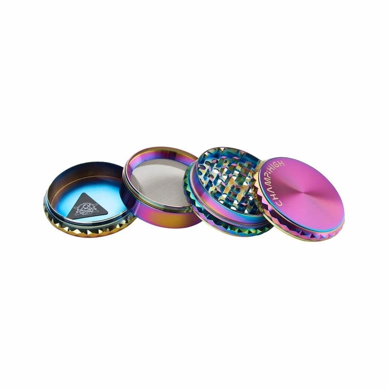 Champ High Grinder Big Rainbow – 65 mm, 4-teilig