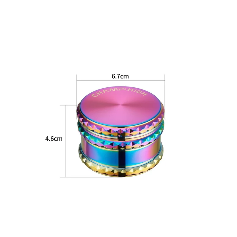 Champ High Grinder Big Rainbow – 65 mm, 4-teilig