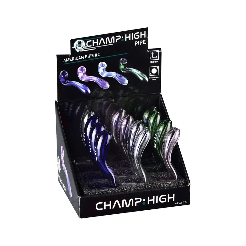 Champ High American Pipe Pfeife 108 mm – Display, 12 Stück