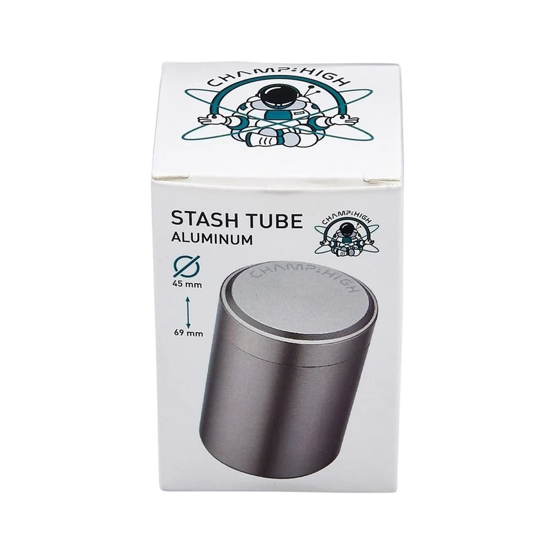 Champ High Alu Stash Tube Silver – Aufbewahrungsdose, 45x69 mm