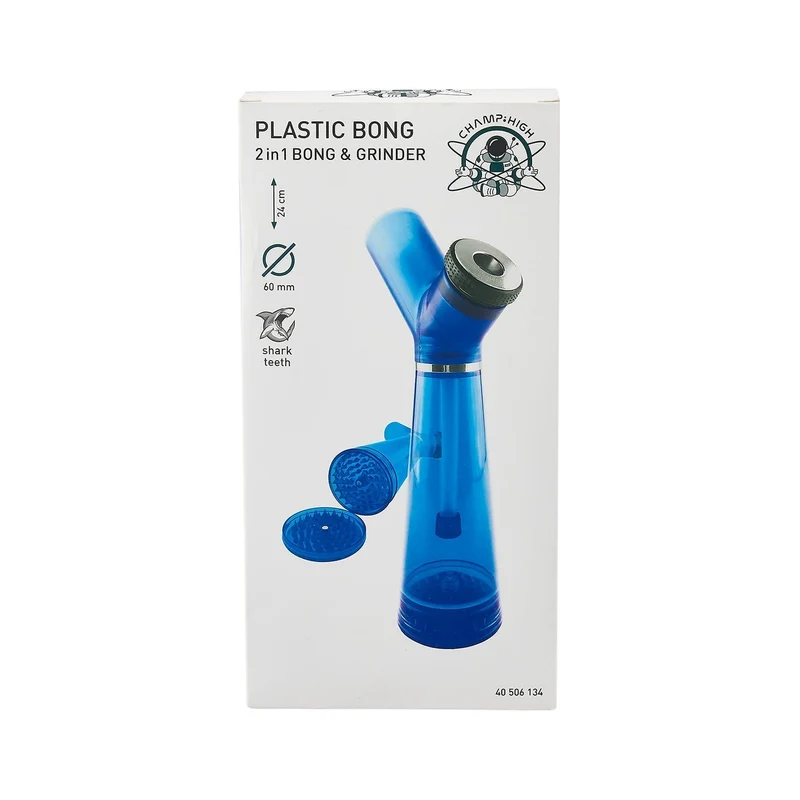 Champ High Bong mit integriertem Grinder aus Kunststoff 24cm 60mm