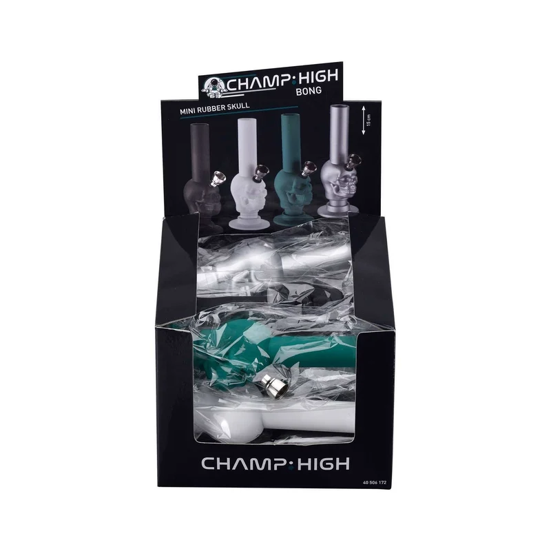 Champ High Mini Silikon Bong Skull 15 cm, Ø 40 mm