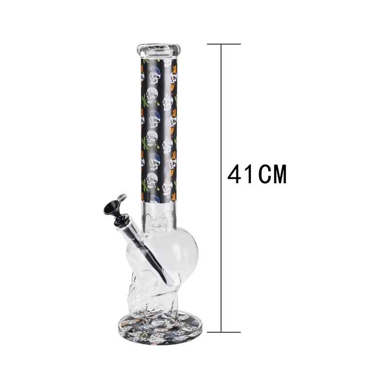 Champ High Glas Bong Skull 41 cm, Ø 40 mm