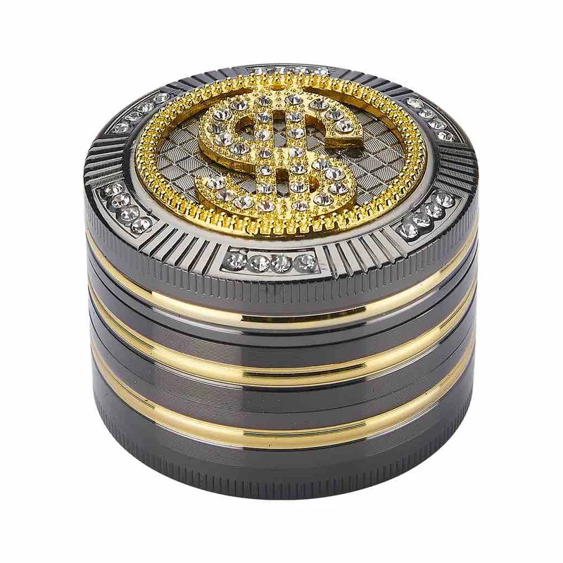 Champ High Grinder Bling Bling Dollar – 50 mm, 4-teilig
