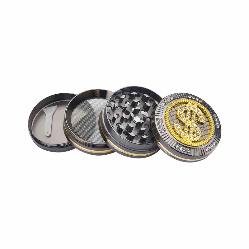 Champ High Grinder Bling Bling Dollar – 50 mm, 4-teilig