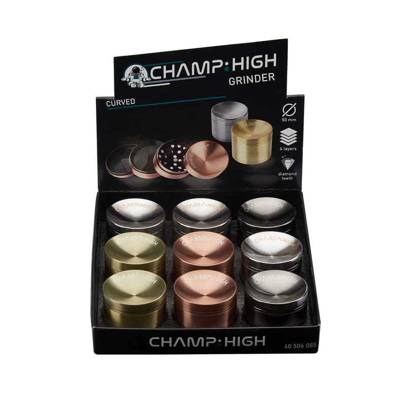 Champ High Grinder Curved – 50 mm, 4-teilig