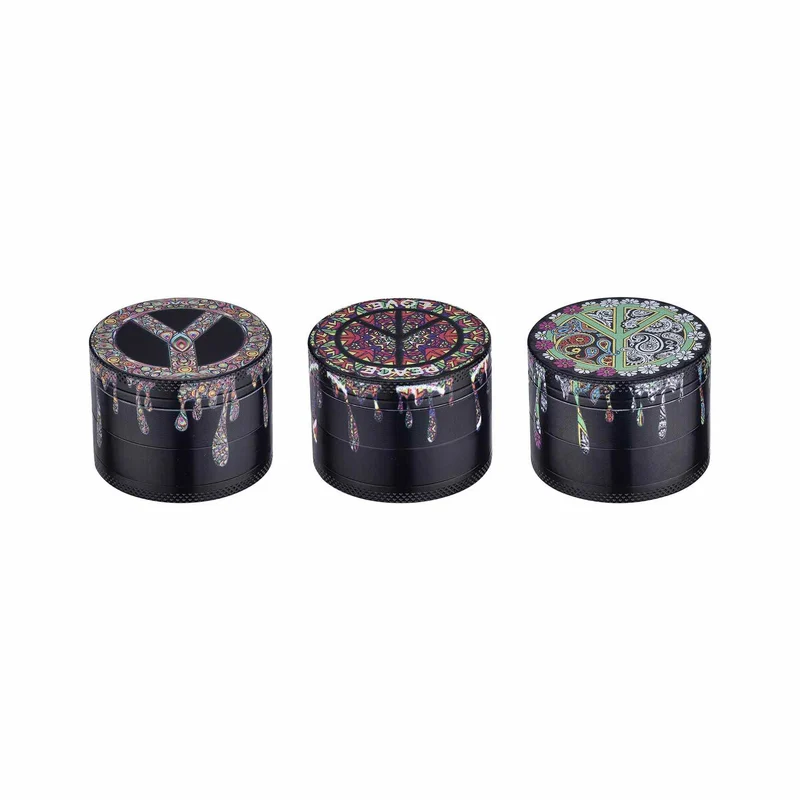 Champ High Grinder Dripping Peace&Love Paint – 50 mm, 4-teilig