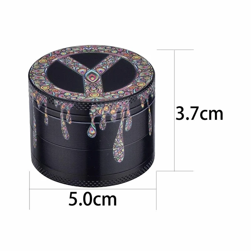 Champ High Grinder Dripping Peace&Love Paint – 50 mm, 4-teilig