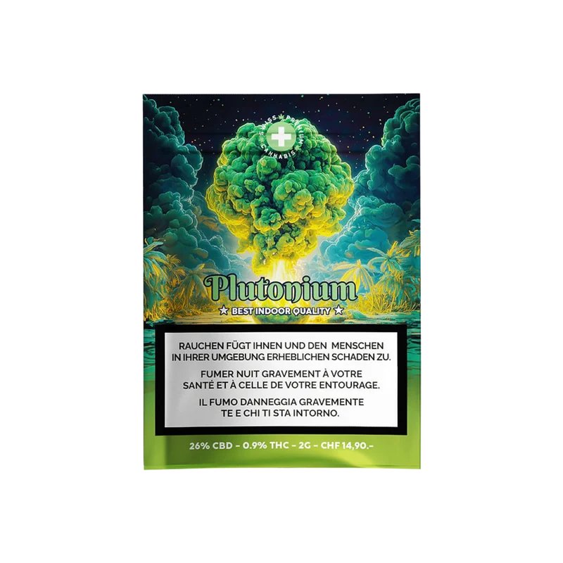 High Level Genetics Plutonium – Indoor CBD Blüten, 2 g