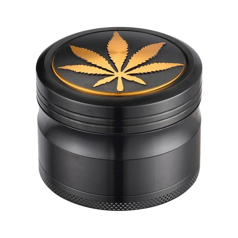 Champ High Grinder Golden Leaf – 63 mm, 4-teilig