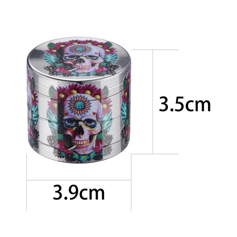 Champ High Grinder Mini Skull – 40 mm, 4-teilig