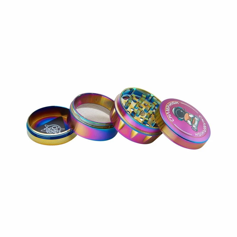Champ High Grinder Rainbow Highman – 43 mm, Display 12 Stück