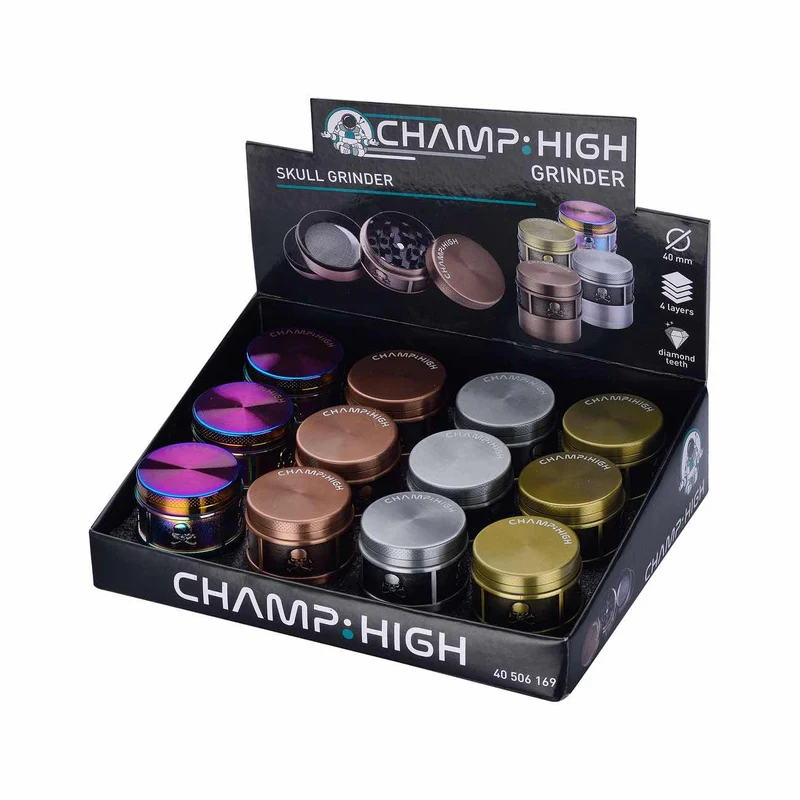 Champ High Grinder Skull – 40 mm, 4-teilig