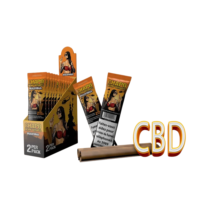 Chapo Hemp Wraps Madrina Natural Hemp – Blunts, 2 Stück