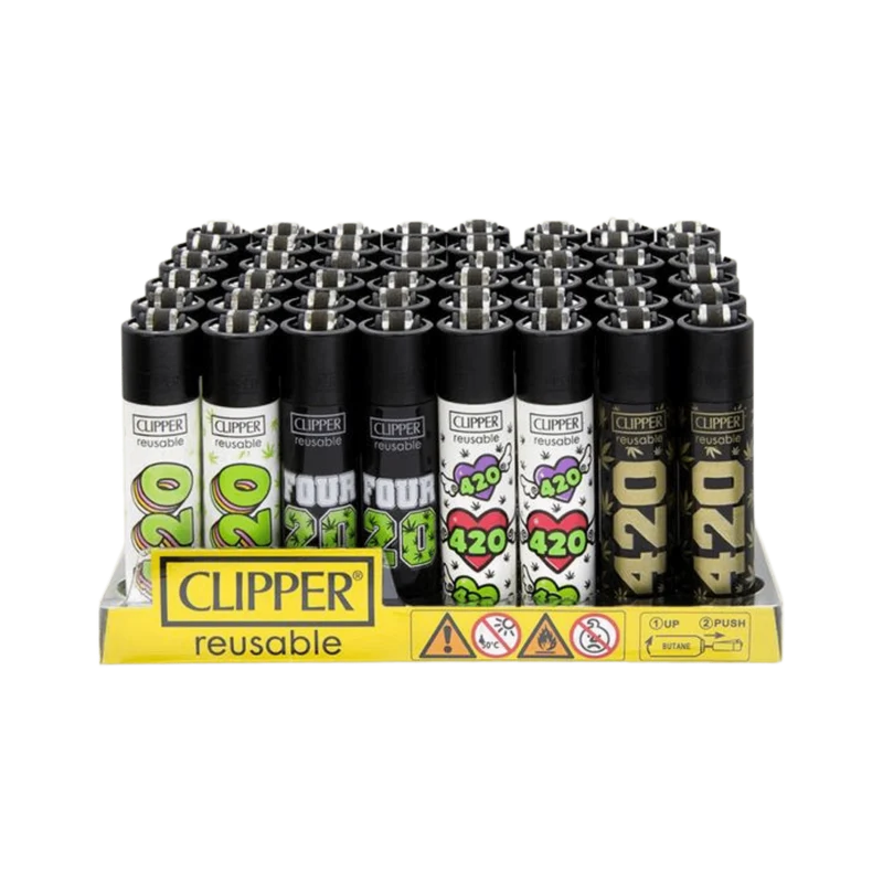 Clipper Feuerzeug 420 Collection – Display 48 Stück