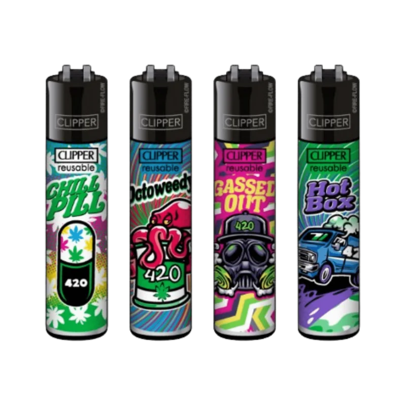 Clipper Feuerzeug 420 Mix – Display 48 Stück