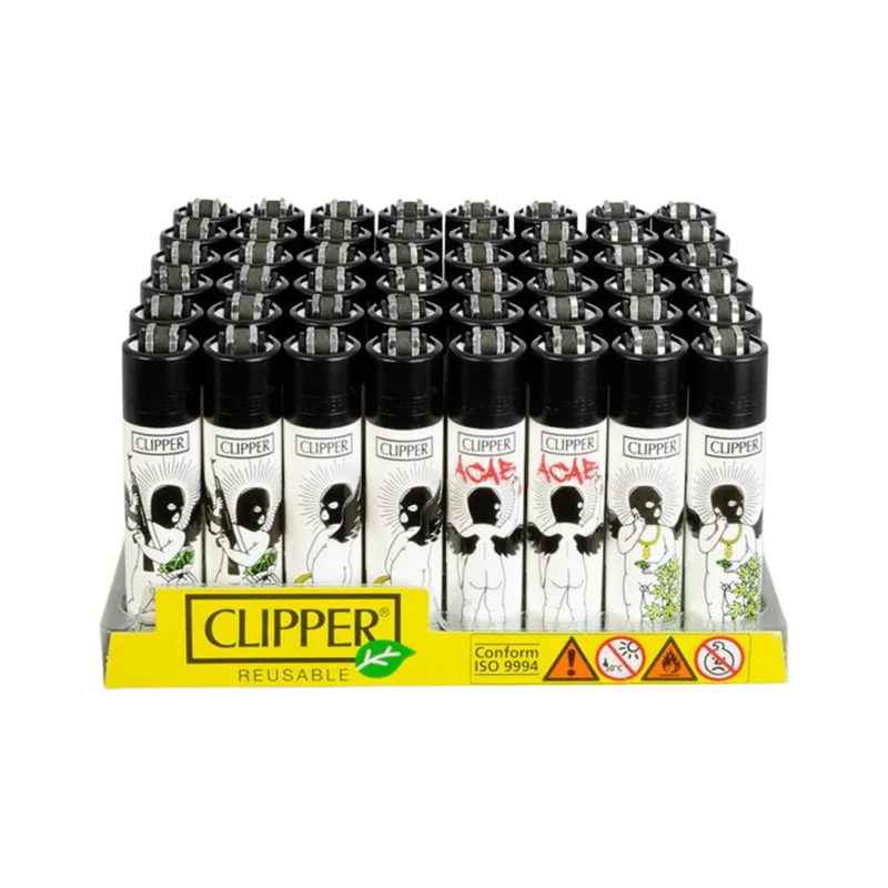 Clipper Feuerzeug Badass Angels – Display 48 Stück