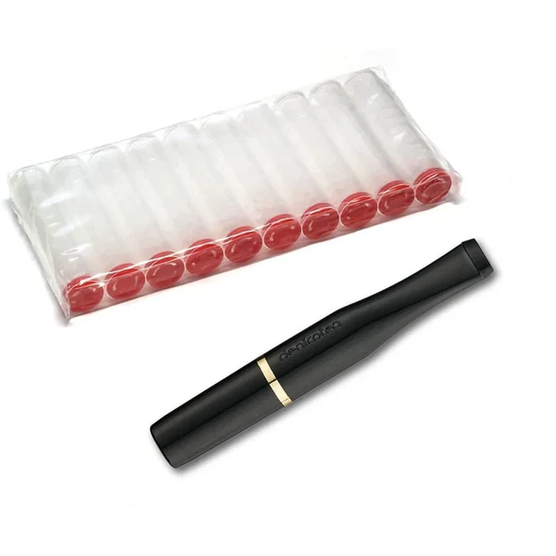 Standard Kort Deco Cigaret Holder - Sort m/10 filtre