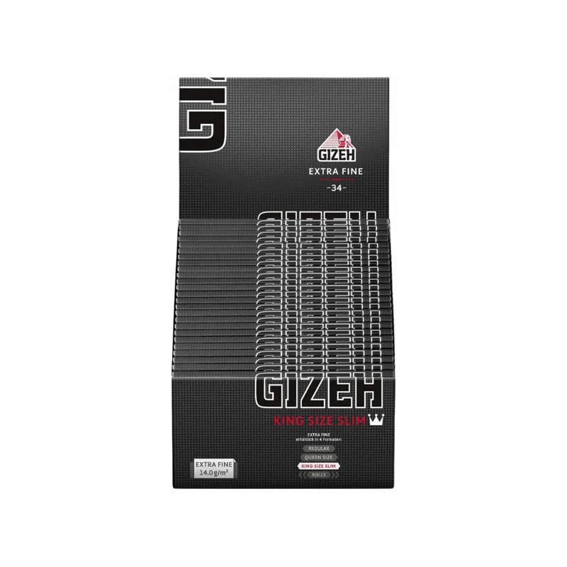 GIZEH BLACK - King Size Slim (50er)