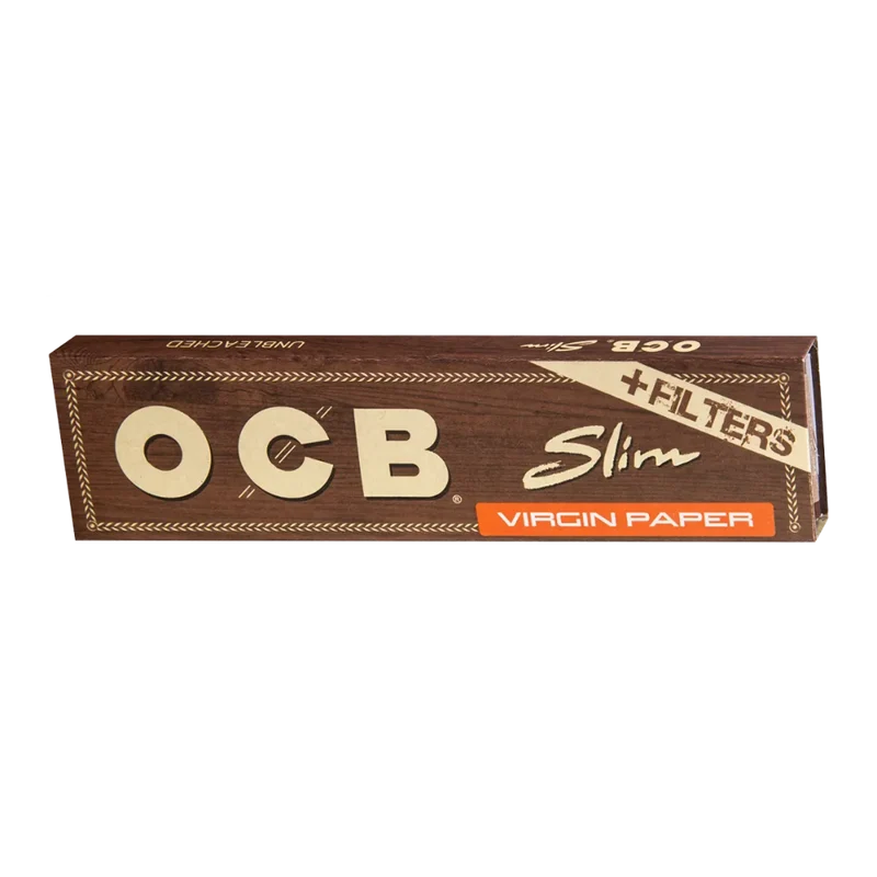 OCB VIRGIN - Kingsize, Ungebleicht Slim + Tips