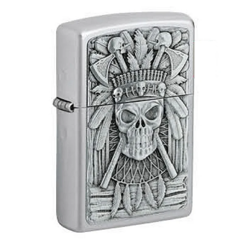 Zippo Lighter Indian Skull