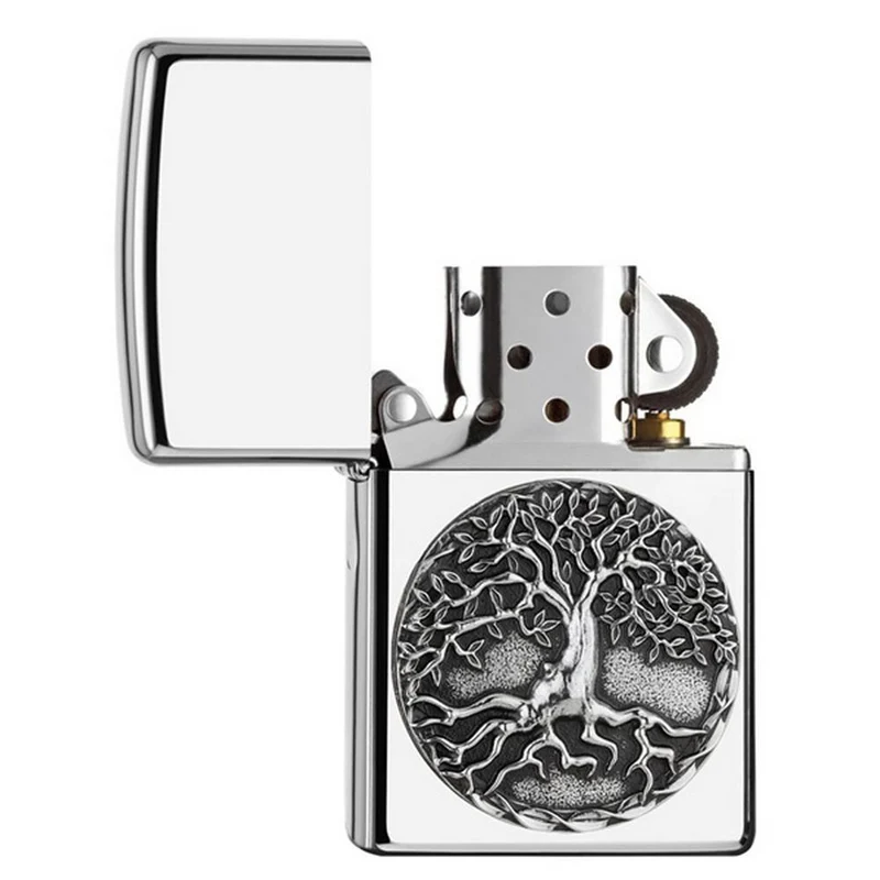 Zippo Lighter Tree of Life Silver