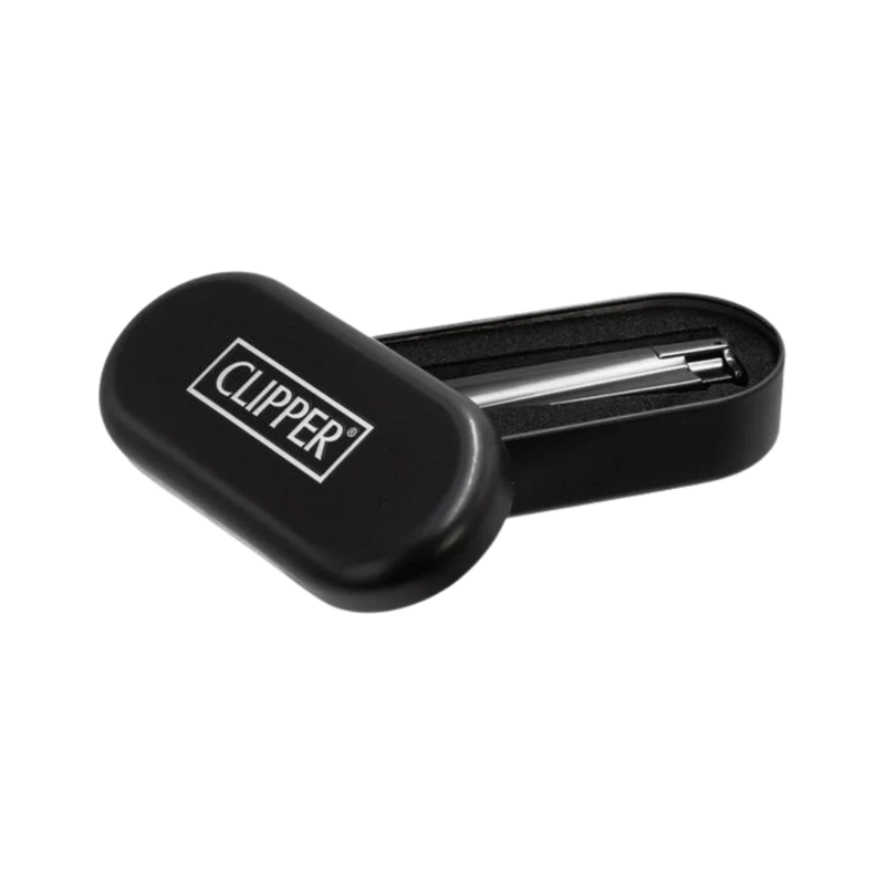 Clipper Jetflame Metal Feuerzeug Matt Black – 12er Display