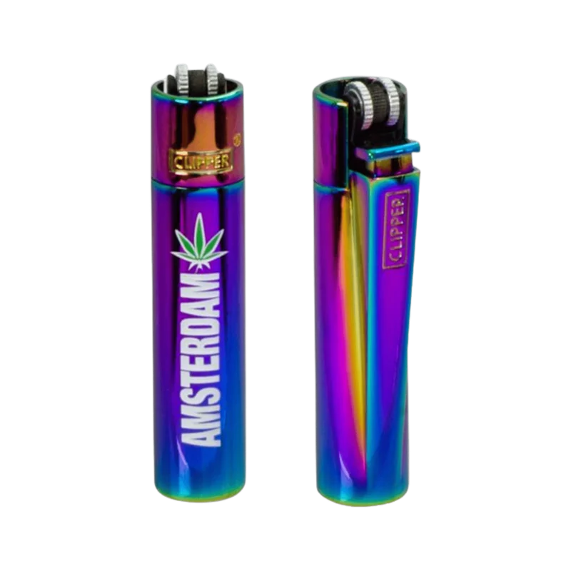 Clipper Metal Feuerzeug ICY Amsterdam Leaf – 12er Display